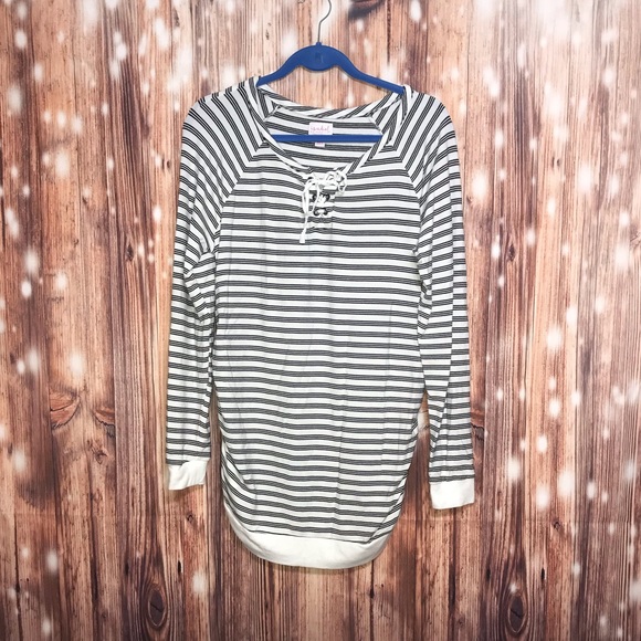 Isabel Maternity by Ingrid & Isabel Sweaters - Isabel Maternity • XL Striped Shirt NWOT